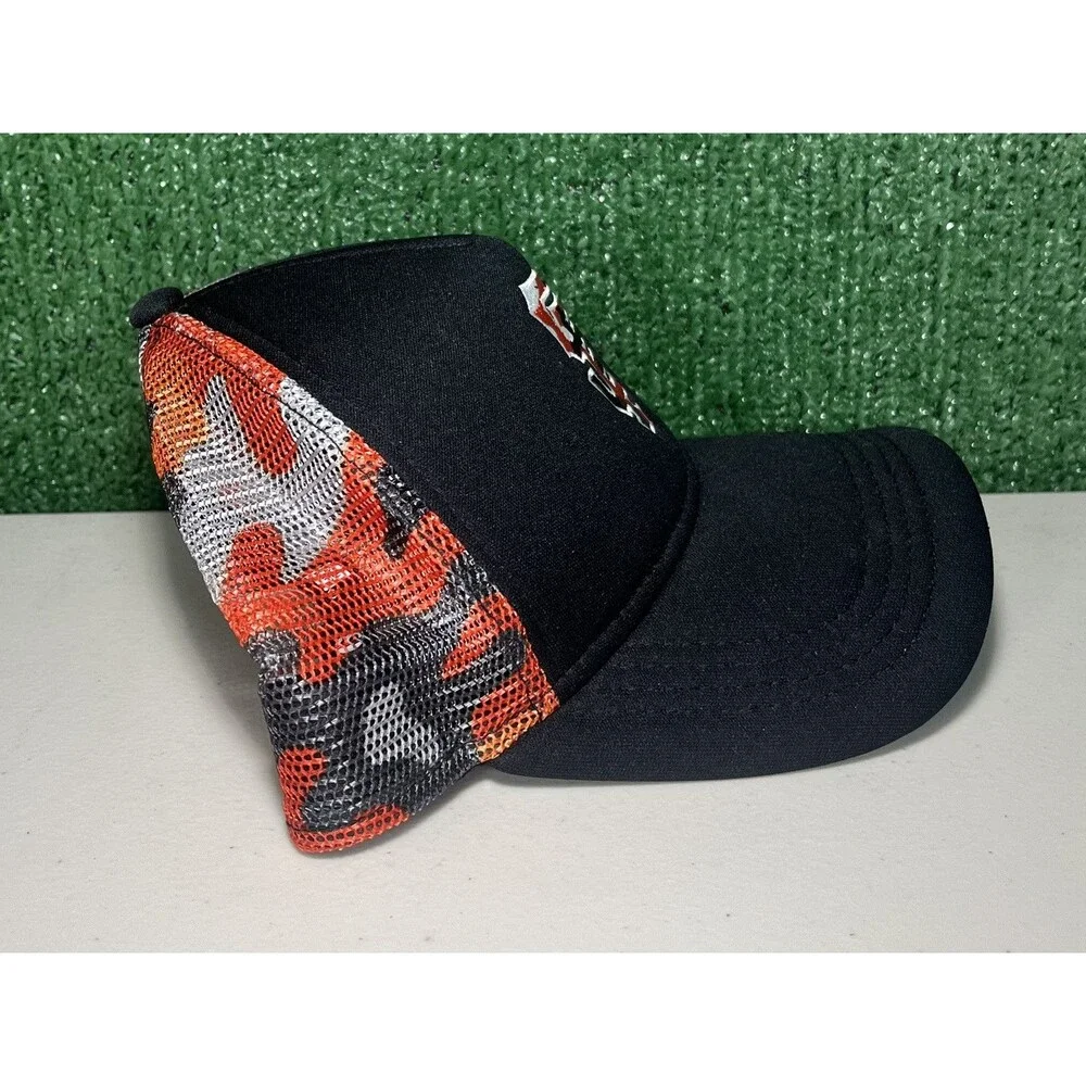 San Francisco Giants Hat MLB New Era Black Camo Snapback Trucker Cap Womens OSFM